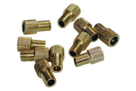 Brass Valve Adapter - Presta to Schrader (Single)