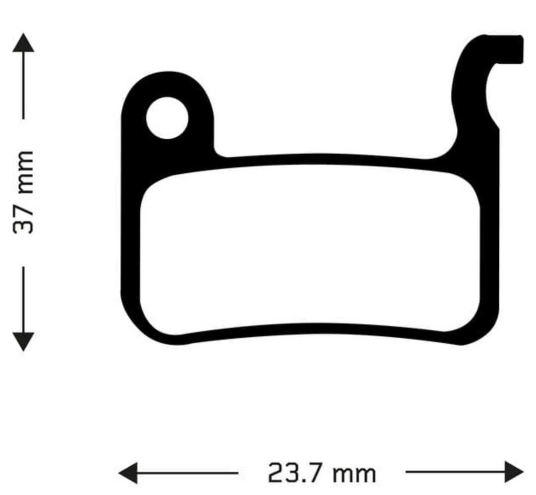 Aztec Shimano XTR disc brake pads organic