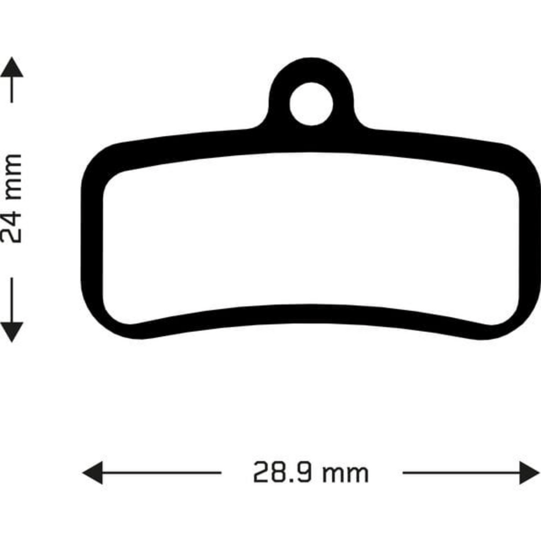 Aztec Shimano Saint/Zee 4pot disc brake pads organic