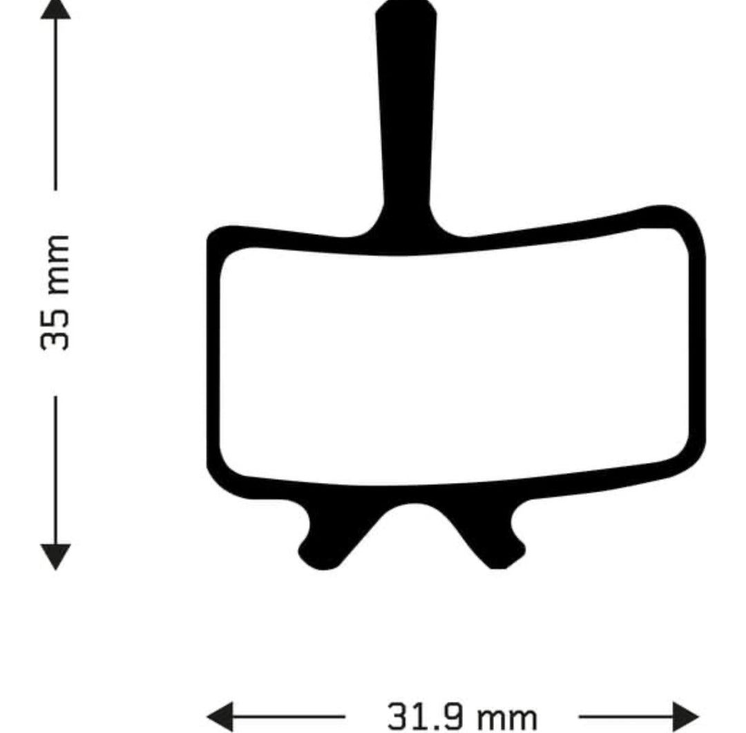 Aztec Juicy/BB7 disc brake pads organic